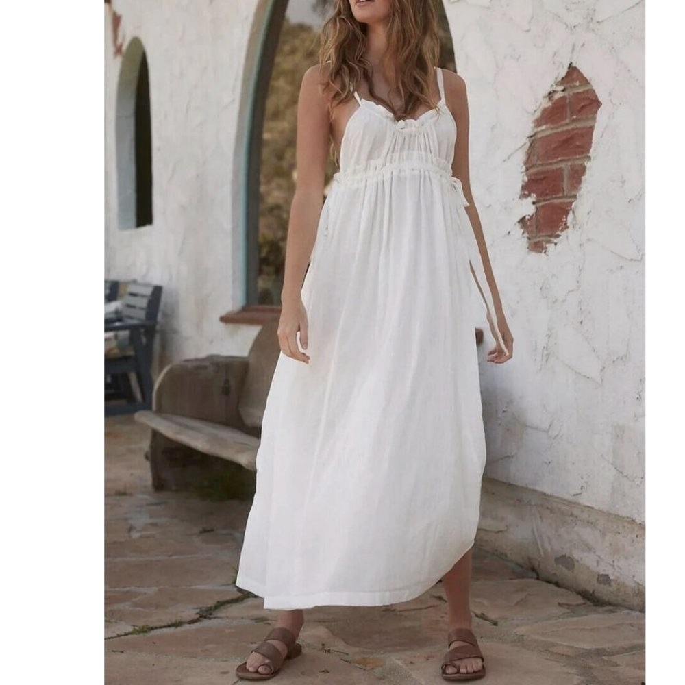 NEW Free People C'est Bon Midi Dress. - Picture 3 of 7